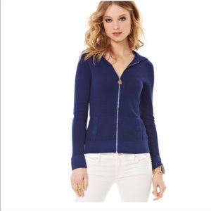 Lily Pulitzer Josephine Sweater Hoodie Navy Blue